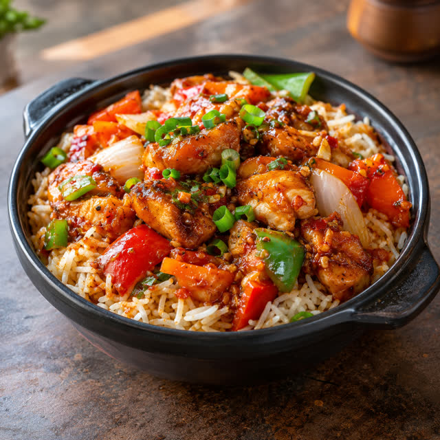 Hot Pot Chicken Rice