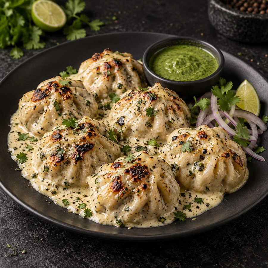 Chicken Afghani Momos