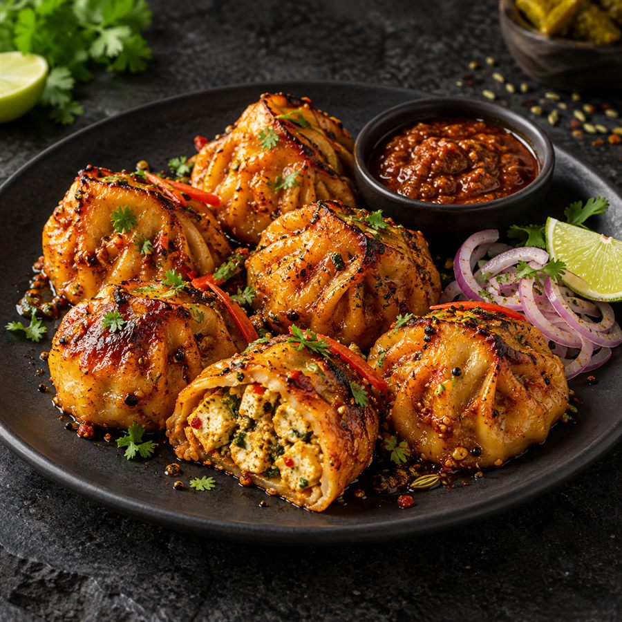 Paneer Achaari Momos