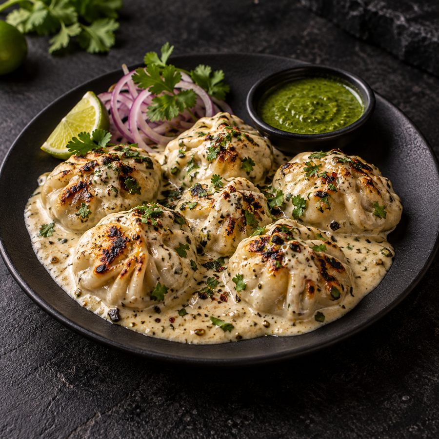 Paneer Afghani Momos