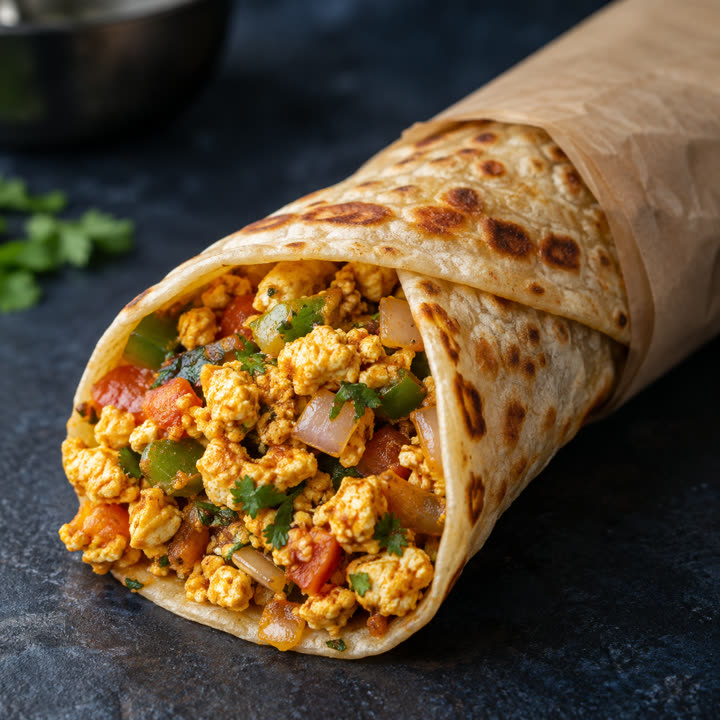 Paneer Bhurji Roll