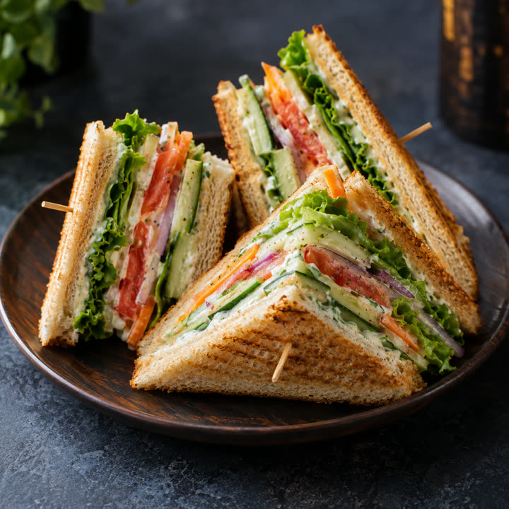 Veg Club Sandwich