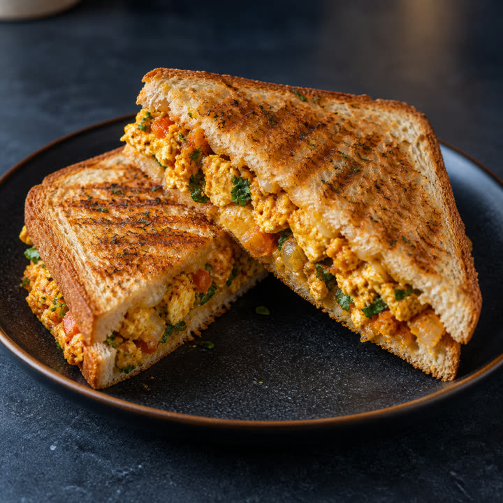 Paneer Bhurji Sandwich